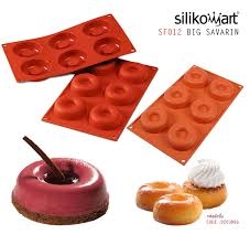 Moule 6 donuts silicone Platinium Silikomart 